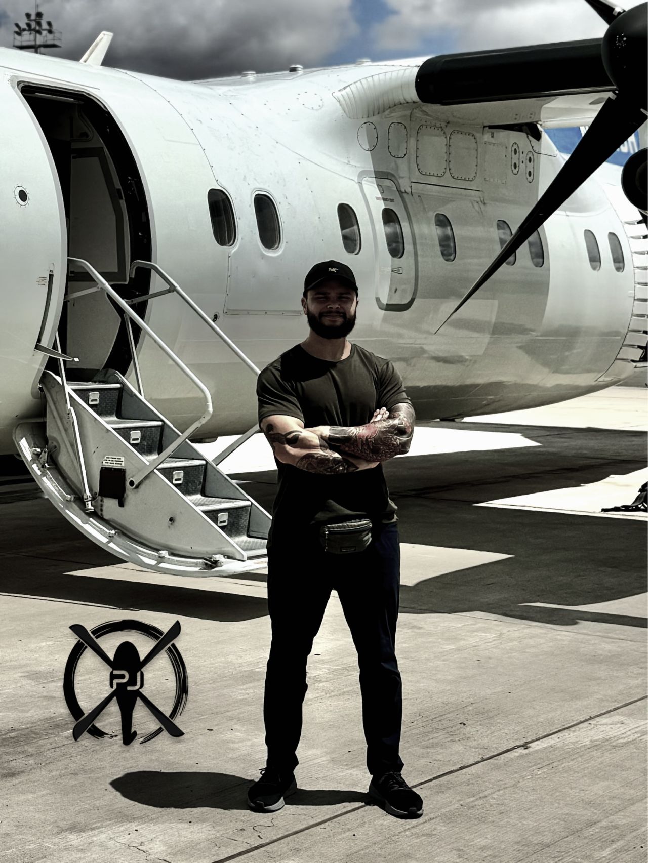 Private aircraft on the tarmac